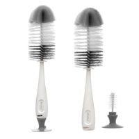 AKUKU Szczotka do mycia butelek i smoczków na przyssawce