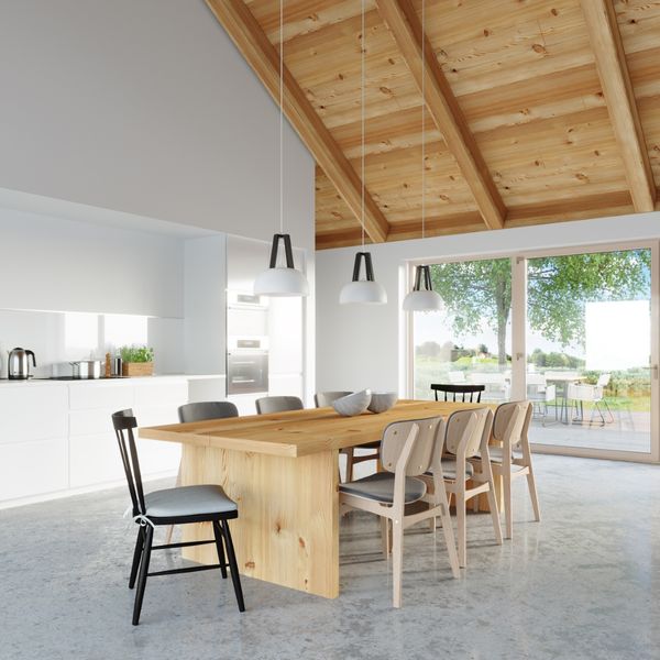 Lampa wisząca CASCO biała/czarna zdjęcie 7