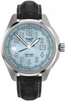 ZEGAREK MĘSKI AVIATOR V.1.38.0.328.4 AIRACOBRA SZWAJCARSKI PILOT BŁĘKITNY