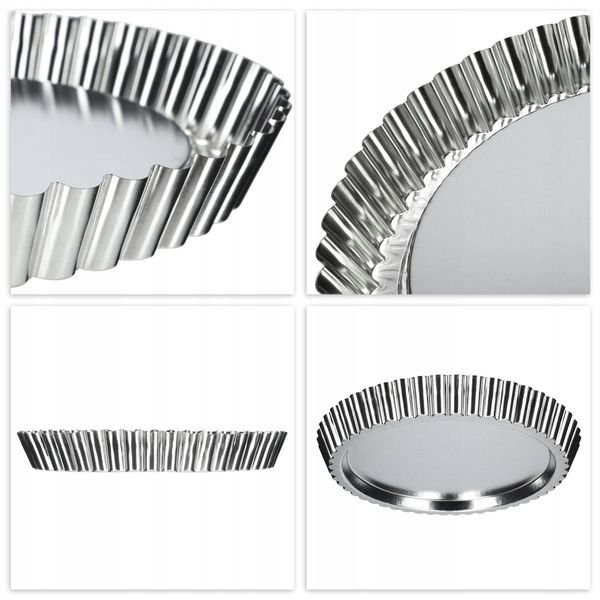 BLACHA OKRĄGŁA FORMA DO PIECZENIA TARTY CIAST 30cm zdjęcie 7