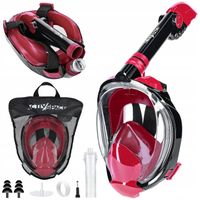 MASKA DO NURKOWANIA SNORKELINGU PEŁNOTWARZOWA PANORAMICZNA DO WODY S/M PRO