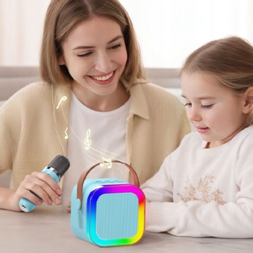 ZESTAW KARAOKE 2 MIKROFONY + GŁOŚNIK BEZPRZEWODOWY BLUETOOTH SUPER DŹWIĘK na Arena.pl