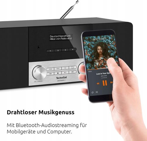 Radio sieciowe DAB+, FM TECHNISAT Digitradio 4 Czarny Bluetooth na Arena.pl