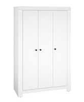 Szafa 3- Drzwiowa 3D 127 cm Biały Mat TAITI ML