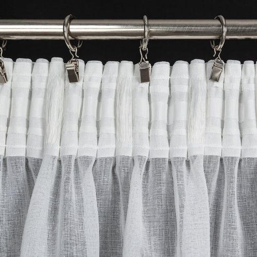 Firana gotowa INES NA TAŚMIE 140X270 CM Biała na Arena.pl