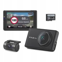 Rejestrator FineVu 32GB QHD FHD wyświetlacz LCD 3.5 GPS RADARY
