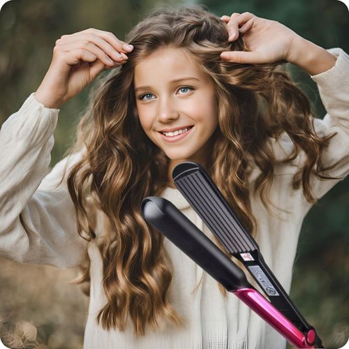 KARBOWNICA DO WŁOSÓW CERAMICZNA CERAMICZNA PRO JONIZACJA FALE LOKI na Arena.pl