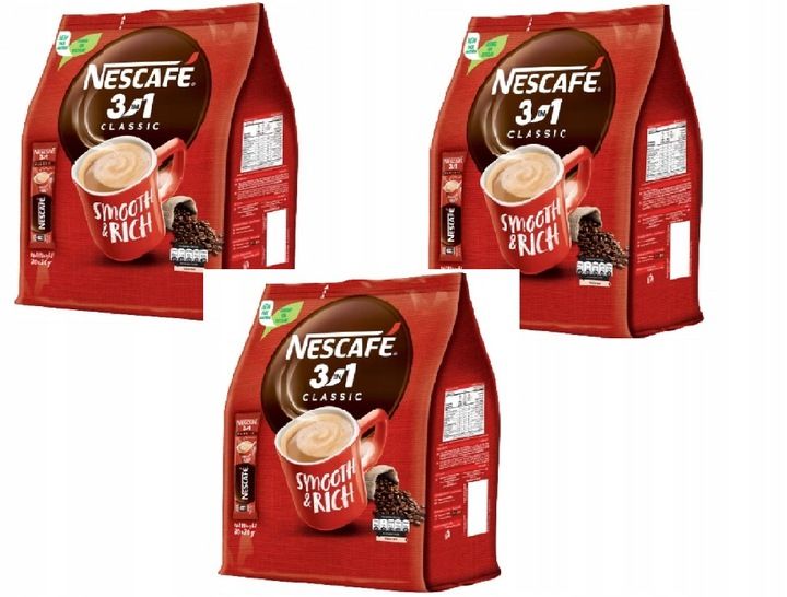 NESCAFE kawa rozpuszczalna 3w1 CLASSIC 28 x 16,5 g zdjęcie 1
