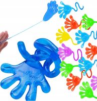 ŁAPKI ŻELOWE KLEJĄCE PACŁAPKA GUMOLEPKI LEPKI 12x ŁAPKA LEPKA ZABAWKA GRA