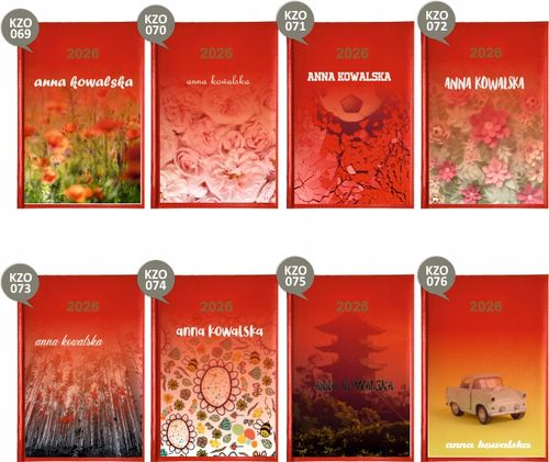 Tygodniowy KALENDARZ 2026 z TWOIM IMIENIEM A5 książkowy DOWOLNY NADRUK na Arena.pl