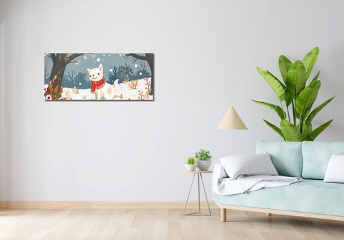 Obraz 100x40cm Śnieżny Kompan na Arena.pl