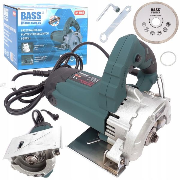 PRZECINARKA TARCZOWA DO CIĘCIA PŁYTEK GRESU 115 MM 2200W + TARCZA zdjęcie 1
