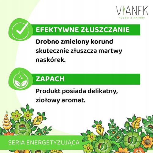VIANEK Normalizujący Peeling do Twarzy z Korundem, Oczyszczenie 90g na Arena.pl