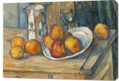 Obraz 100x70cm Still Life with Milk Jug and Fruit, Paul Cezanne