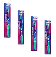 Szczoteczka do zębów Wellbee Medium średnia zestaw 4szt