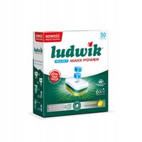 Tabletki do zmywarek Ludwik MAXX POWER LEMON ALL IN 1 50 szt KRÓTKI TERMIN