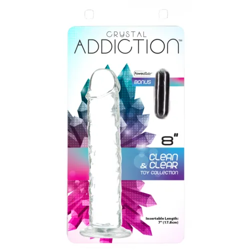 addiction crystal addiction vertical 20 cm - model z przyssawką tpe na Arena.pl
