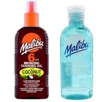 Malibu Olejek Brązujący Z Kokosem SPF6 200ml + Żel Po Opalaniu 100ml
