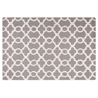 Dywan wełniany 140 x 200 cm szary ZILE