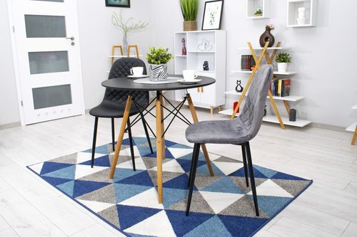 Krzesło ASTI - ciemny szary aksamit x 4 na Arena.pl