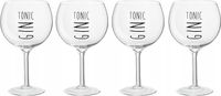 J-Line kieliszki do ginu, 4 szt. szklanek do wina Gin Tonic 180ml.
