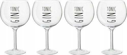 J-Line kieliszki do ginu, 4 szt. szklanek do wina Gin Tonic 180ml. na Arena.pl