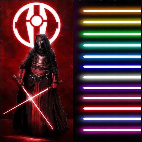 MIECZ ŚWIETLNY ŚWIECĄCY Z DŹWIĘK STAR WARS ZABAWKOWY RGB 16 KOL METAL MIECZ na Arena.pl
