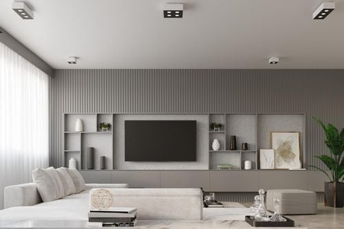 Downlight LAMPA sufitowa SL.0069 metalowa OPRAWA kwadratowa biała na Arena.pl