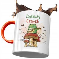 Kubek Pomarańczowy Dla Czarka Cezarego Na Prezent Z Nadrukiem Ze Zdjęciem