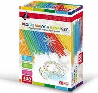 KLOCKI MAŁYCH GENIUSZY - MAŁE SŁOMKI 408 ELEMENTÓW