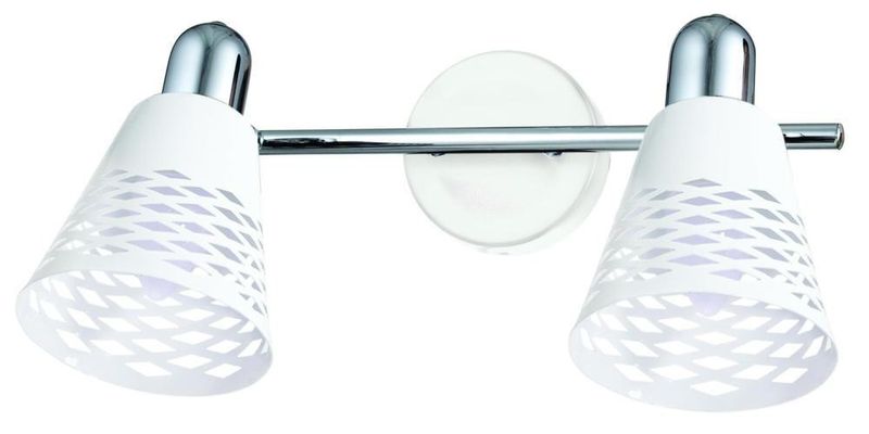 Discovery listwa 2x40W E14 chrom/biały zdjęcie 1