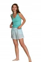 KEY wygodna damska piżama krótka komplet L wiskoza