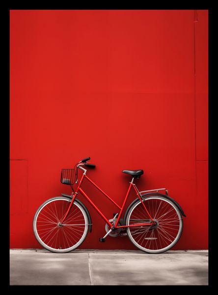 Plakat 20,5x28,4cm Czerwony Rower zdjęcie 2