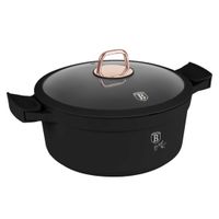 garnek tytanowy 28cm berlinger haus bh-7784 black rose
