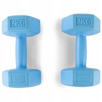 HANTLE DO ĆWICZEŃ MAŁE 2X2KG ĆWICZENIA TRENING SIŁOWY HANTELKI FITNESS