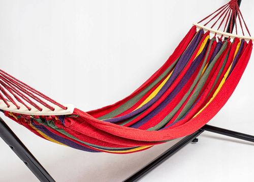 HAMAK ZE STELAŻEM OGRODOWY 2 OSOBOWY HUŚTAWKA XXL WZMOCNIONY PAŁĄK ZESTAW na Arena.pl