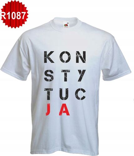 KOSZULKA z nadrukiem KONSTYTUCJA protest twój druk na Arena.pl