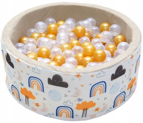 Suchy basen z piłkami kulkami 200szt dla dzieci piłeczkami 80x30 kojec na Arena.pl