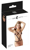 bad kitty body paseczkowe czarny model z łańcuszkami s-l