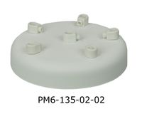 Podsufitka metalowa 6 otworów 135mm kolor biały + biały