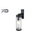 KINKIET LED E27 IP44 60W CZARNY STAL NIERDZEWNA