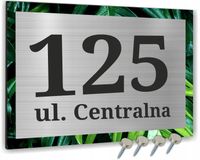 Numer domu Tabliczka ADRESOWA SREBRNA 30x20 DUŻA