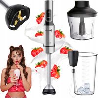 BLENDER RĘCZNY WIELOFUNKCYJNY MIKSER KUCHENNY ROZDRABNIACZ 1500W ŁUCZNIK