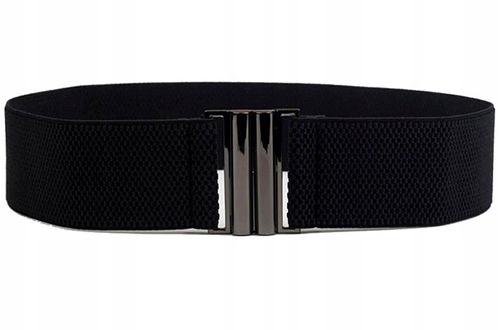 Damski Szeroki Czarny Pasek Do Talii Elastyczny na Arena.pl