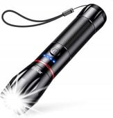 LATARKA LED SUPER JASNA BLUKAR K9137 AKUMULATOROWA ŁADOWANA USB-C