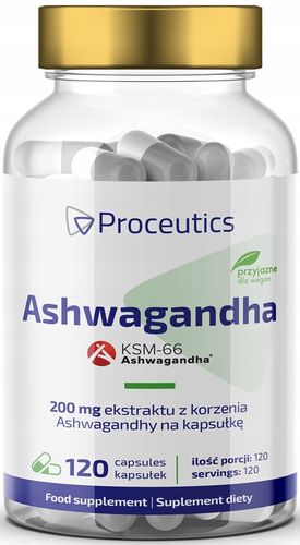 Ashwagandha KSM-66 120 kaps. suplement diety na Arena.pl