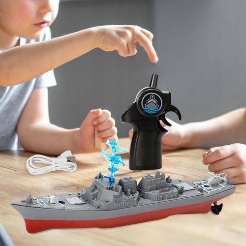 Przypomnienie o niskim stanie baterii łodzi zdalnie sterowanej, ładowalnej, na Arena.pl