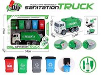 Ciężarówka Śmieciarka Do Rozkręcania ChRLD DIY Sanitation Truck