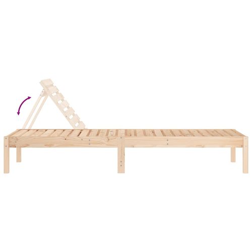 Leżak, 199,5x60x74 cm, drewno sosnowe na Arena.pl