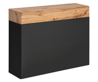 Szafka Na Buty 2- Drzwiowa z Szufladą 2D1SZ 100cm Dąb Wotan +Czarny IZZI AM